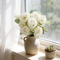 thumbnail image 6 of 7 Head Western Rose Bouquet, 7 Heads Faux Western Rose Artificial Flower, Realistic Silk Wedding Floral Decor, Table Centerpiece for Living Room Home Party and Ceremony, 6 of 6