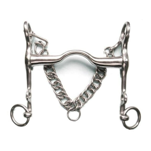 Jacks 20117-5 Stainless Steel Medium Port Weymouth Bit - 5 in.
