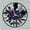 Purple-without LED, variant on Barber Shop Decor Vinyl Wall Clock, Vinyl Record Clock Wall Art Silent & Non-ticking(12 inchs P)