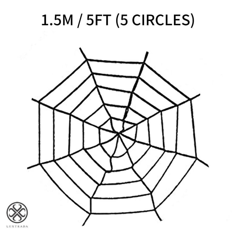 JOYIN 400'' Halloween Spider Web with 63'' Giant Scary Spider, Halloween  Decorations 23 x 18 ft Triangular Spider Web and 120g Stretch Cobweb for