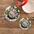 thumbnail image 2 of SKYSONIC Monster Claw Baseball Pot Holders Trivets, 2 Pcs Heat Resistant Trivets,Animal Paw Cotton Thread Weave Mats for Hot Pads Pans Pot Bowl Teapot for Kitchen Decor, 2 of 7