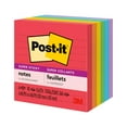 Postit Super Sticky Lined Notes, Playful Primaries Collection, 4 in. x