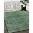 thumbnail image 2 of Ahgly Company Indoor Square Mid-Century Modern Pine Green Oriental Area Rugs, 5' Square, 2 of 6