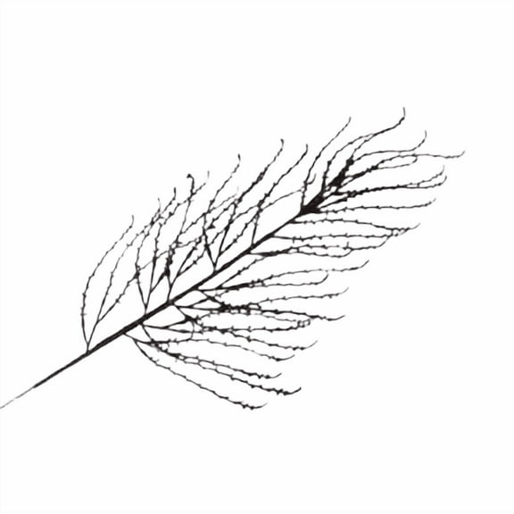 36" Black Flocked Branch Halloween Artificial Plastic Pick