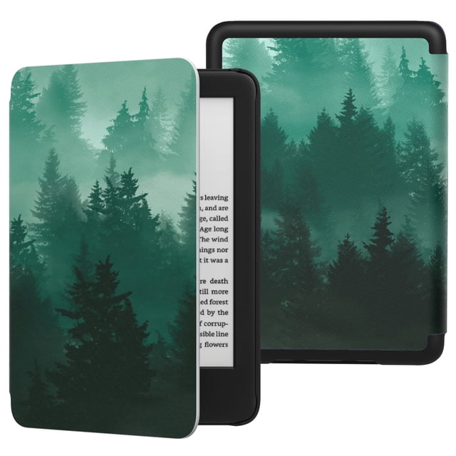 Funda MoKo para Kindle 11 2024/2022, 6 pulgadas, 11.ª generación, Green Forest