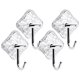 thumbnail image 2 of 4 ganchos de pared para dormitorio, para colgar sombreros, ropa y toallas., 2 of 6
