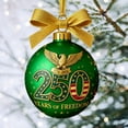 thumbnail image 3 of Shoreew United States 250th Anniversary Ornament 250th Anniversary Acrylic Christmas Ball Ornament Patriotic Christmas Tree Hanging Decor, 3 of 7
