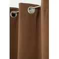 thumbnail image 3 of Ashmury Solid Blackout Grommet Pair 38 in. W x 84 in. L in Chocolate (2 Pieces), 3 of 4