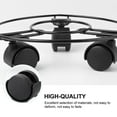 thumbnail image 4 of MasteelfCA Support de Plante Rond en Fer Caddy Support de Pot de Fleurs Mobile Base de Pot de Plante Plateau, 4 of 7