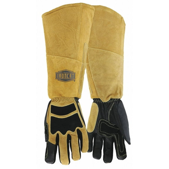 Ironcat 9070 Leather Welding Glove for Stick Welding: Size 2XL, Left Glove Only