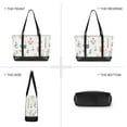 thumbnail image 6 of FORMRS Canvas Laptop Tote Bag for Women with 15.6" Computer Compartments Shoulder Handbag, Garden Pattern, 6 of 7