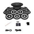 thumbnail image 1 of Runquan Hand Roll Drum Set Multifunction Lightweight Party Favors Silicone Drum Kits, 1 of 8