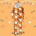 thumbnail image 2 of oqasdz Halloween Family Matching Outfits Hooded Pajamas Homewear for Dad Soft Holiday Sleepwear Casual Daily Wear Cozy Comfort Jumpsuits, 2 of 3