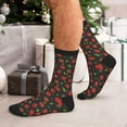 thumbnail image 7 of Bingfone Compression Socks for Women and Men Long Socks for Running Athletic Cycling Nurse- Tomatoes1, 7 of 7