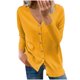 thumbnail image 2 of Moda mujer botones manga larga Casual sólido corto abrigo cárdigan blusa Fridja  po3563, 2 of 4