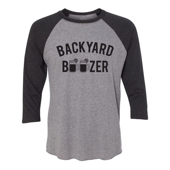 Backyard Boozer Unisex 3/4 Sleeve Baseball Raglan Tee
