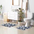 thumbnail image 6 of Yayeee Bath Rug for Bathroom Floor Non Slip Rectangle Fluffy Soft Absorbent Mat, 16"x24", Blue Cats and Hearts, 6 of 7