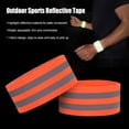 thumbnail image 2 of Greeniant Sujetador reflectante para exteriores, muñequera elástica protectora de alta visibilidad, correa para el brazo nocturno para Ciclismo Naranja, 2 of 6