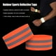thumbnail image 3 of Soidarity Sujetador reflectante Brazalete Visibilidad elástica Advertencia Correa para el brazo Correr Escalada Jogging Suministros Ciclismo Naranja, 3 of 6