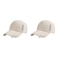 thumbnail image 4 of fastboy Breathable Fabric Sweat-absorbing Cap With Rings For Comfortable Fit All Day Shows Ring Baseball Cap Hat Classic Khaki 2Set, 4 of 6
