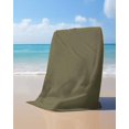 thumbnail image 4 of Sage Green Beach Towels Oversized Super Absorbent, Brown Solid Color Simple Abstract Lightweight Bath Towel Quick Dry Sets For Bathroom/Pool/Rv Camping/Beach Play/Gym Room/Picnic 23"x47", 4 of 8