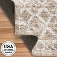 thumbnail image 4 of ReaLife Machine Washable Rug - Stain Resistant, Non-Shed - Eco-Friendly, Padded, Family & Pet Friendly - Made from Premium Recycled Fibers - Zara Vintage Distressed - Beige Ivory Gray, 7'6" x 9'6", 4 of 5