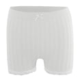 thumbnail image 7 of Costeam Womens High Waist Embossed Knit Lace Biker Shorts Elegant Bow Decor Detail Soft Breathable Fabric Side Pockets Elastic Waist Chafe Resistant Relaxed Fit Sleep Casual Short Bottoms, 7 of 7