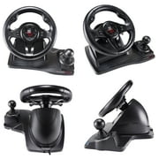 Subsonic - Superdrive GS550 Steering Wheel, 270° Rotation, with Pedals, Paddle Shifter and Vibration. Compatible Switch 2 / Switch, PS4, Xbox One, xbox Series x/S, PC – Black
