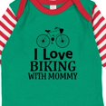 thumbnail image 4 of Inktastic Biking with Mommy Bicycle Boys or Girls Long Sleeve Baby Bodysuit, 4 of 5