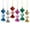 Multicolor, variant on Matoen Christmas Candy Ornaments Under $5, Christmas Tree Glittering Decorations Plastic Candy, Colorful Mini Candy Hanging Ornaments, Holiday Party Home Decorations(6 Counts Per Pack)
