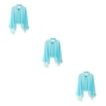 thumbnail image 1 of kurtrusly Cardigans en Chiffon Boho à la Mode pour Femmes Veste Ample Transparente Poncho Bleu 140x53cm 3Ensemble, 1 of 6