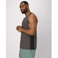 thumbnail image 3 of Hanes Moves Men's Air Mesh Tank Grey Encore/Black XL, 3 of 11