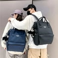 thumbnail image 2 of Mochila para mujer, tipo momia, para estudiantes, de gran capacidad, para ordenador portátil, para hombres y mujeres, para parejas, impermeable, para viajes y escuela, 2 of 5