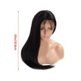 thumbnail image 4 of XIAQUJ Natural Brazilian Full Lace Human Hair Wigs Glueless Full Lace Front Wig Wigs for Women Black, 4 of 7