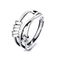 thumbnail image 4 of Anillo giratorio Joker con personalidad de moda europea y americana, anillo de dedo cruzado multicírculo con diseño inteligente para mujer, 4 of 6