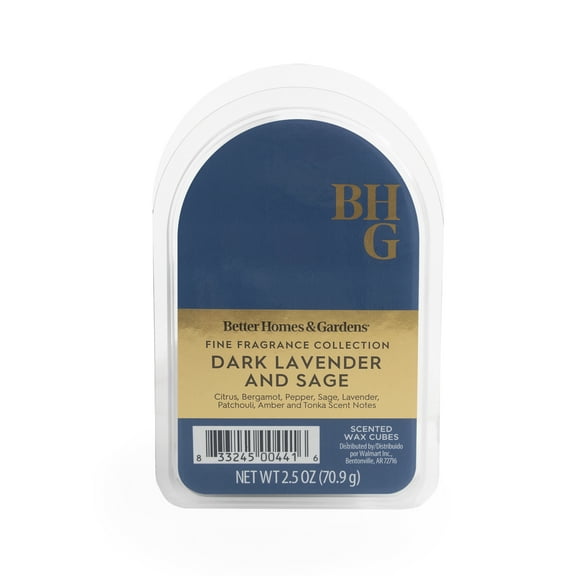 BHG Luxury Fragrance, Dark Lavendar and Sage Scented Wax Melts, 2.5oz