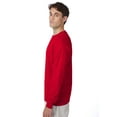 thumbnail image 2 of Hanes Beefy-T Unisex Long Sleeve T-Shirt Deep Red S, 2 of 4