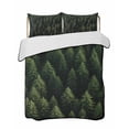thumbnail image 2 of Dark Green Forest Full Size Down Alternative Comforter, Lightweight Comforter Quilt Bedding Set with Pillow Shams Pine Trees Modern Mysterious Art All Seasons Bed Comforter Duvet Insert 78"x90", 2 of 7