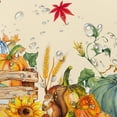 thumbnail image 4 of Rectangular Fall Tablecloth,Thanksgiving Autumn Harvest Pumpkin Sunflower Maple Leaf Table cloth,Polyester Waterproof Wrinkle Resistant Durable Tablecloth for Fall,Thanksgiving,Dining 60 x 84 inch, 4 of 6