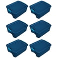 thumbnail image 1 of Sterilite 12 Gal Latch and Carry Stackable Storage Bin with Latching Lid, 6 Pack, 1 of 2