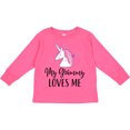 thumbnail image 3 of Inktastic Grammy Loves Me Unicorn Girls Girls Long Sleeve Toddler T-Shirt, 3 of 5
