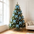 thumbnail image 4 of Dalang 12-Piece Velvet Christmas Wreath Bow Decoration, Luxury Ribbon Bows for Holiday Tree Wreath Garland Party Scene Decor, Sky Blue 1Set, 4 of 7