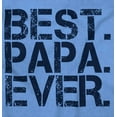 thumbnail image 2 of Best Papa Ever Worlds Greatest Father Men's Big & Tall Crewneck Sweatshirt Brisco Brands 2X, 2 of 4