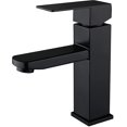 thumbnail image 1 of Grifo de baño negro de una sola manija, grifo de fregadero de baño de un solo agujero, Rv,11 Afortunado Sencillez, 1 of 5