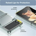 thumbnail image 4 of Case for Samsung Galaxy Z FILP 3 5G Case Slim Dropproof [Defend from Drop/Scratch/Slip/Fingerprint] Clear Acrylic Hard Back Soft TPU Bumper Hybrid Phone Cover for Samsung Z FILP 3 5G-Crystal Clear, 4 of 14