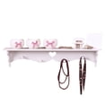 thumbnail image 1 of Estantes de PVC para pared, estantes de almacenamiento, decoración del hogar con gancho para abrigos, práctico gancho para llaves para baño, oficinas, sala de estar moderna., 1 of 10
