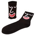 thumbnail image 3 of Calcetas con diseños EmojiBlack 5Pares Negro 5-9.5US Emoticonos Calcetines Tubo Medio Poliéster., 3 of 3