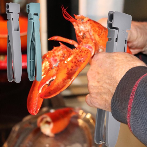 Pelador de camarones y cangrejos de río picantes | Herramienta de cocina que ahorra mano de obra | Material plástico | Mango cómodo | Fácil extracción de la cáscara | Gris y cian | los