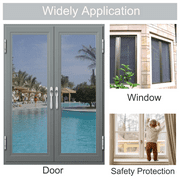 Ymokee 304 Stainless Steel Woven Wire Mesh, 39.4 in x 98.4 ft Metal Window Screen Mesh Roll for Window Door Porch Patio