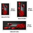 thumbnail image 4 of YIMEIS Valentine's Day Red Wine Roses Fall Kitchen Rugs, Xmas Holiday Kitchen Mat Decor Home Decorations, Green Christmas Mats for Kitchen Floor - 16''*24'', 4 of 10